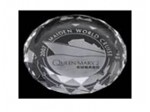 Faceted Circle Paperweight