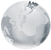 Crystal Globe Paperweight