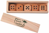 Wooden Dice in Box