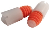 Bottle Stopper - Orange/White