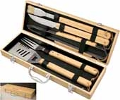 Cleveland 5 Piece Bamboo BBQ Set