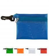 4 9/10" W x 3 1/2" H "BALI" Translucent Zipper Storage Pack With