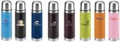 Leatherette Vacuum Bottle - 16 Oz.