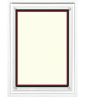 Large Certificate Holder - Clear on Clear - 8" x 10" Insert