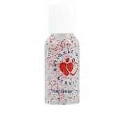 1 oz Single Color Moisture Bead Sanitizer in Clear Round Bottle