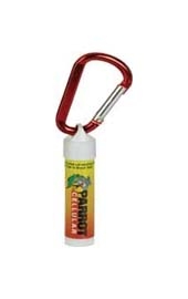 SPF 15 Lip Balm in White Tube with Hook Cap and Carabiner
