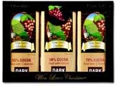 3 Tin Set of Wine Lover's Collection Gourmet Chocolates