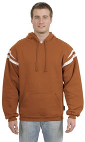Sport-Tek - Pullover Hooded Sweatshirt/Mesh Arm Stripe
