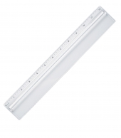 Plastic 12" Ruler With Magnifying Glass