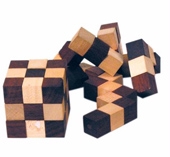 Wooden Elastic Cube Puzzle