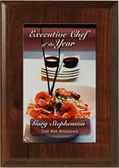 Econo Cherry Plaque 5" x 7" with Sublimated Plate