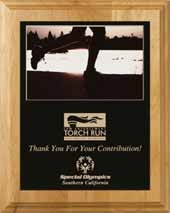 Alder Wood Plaque 8" x 10" with Sublimated Plate