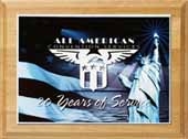 Alder Wood Plaque 9" x 12" with Sublimated Plate