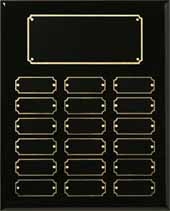 Black Piano Finish Perpetual Plaque 10-1/2" x 13"