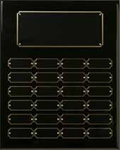 Black Piano Finish Perpetual Plaque 12" x 15"