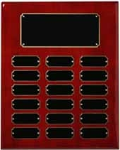 Rosewood Piano Finish Perpetual Plaque 10-1/2" x 13"