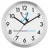 12" Slim Metal Wall Clock"