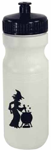 22 Oz. Bike Bottle, White W/push-pull Lid