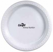 9" White Plastic Plates