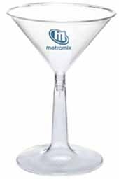 6 Oz. Clear Martini Glass (2 Piece)