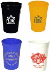 12 Oz. Smooth Colored Stadium Cup