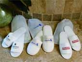 Open Toe Velour Slippers