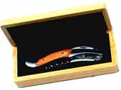 Michelangelo Waiter's Corkscrew w/Beechwood Handle