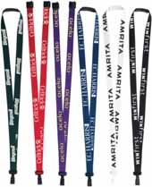 5/8"  P.E.T. Recycled Silk Screen Lanyard