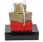 High Wall Black Swirl Box 4" X 4" X 3"