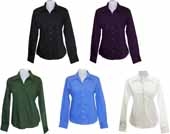 Ladies' Perfect Poplin With Wrinkle-Resistant Finish