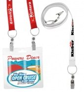 3/4"" Screen Printed Dual Attachment Lanyard