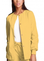 Round Neck Scrub Jacket