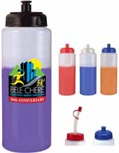 32oz. Mood Sports Bottle With Push'nPull Cap, Full Color Digital