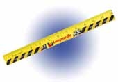 12" Enamel Wood Ruler, Full Color Digital