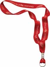 1" Polyester Waffle Weave Dye Sublimated Lanyard