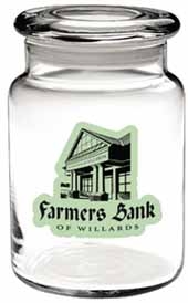 26 oz. Apothecary Jar w/Flat Lid