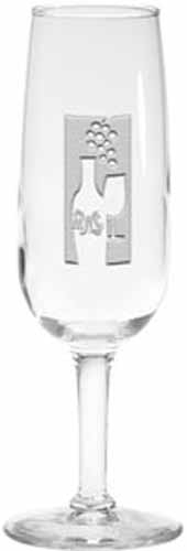 6.5 oz. Champagne Flute - Deep Etched