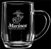 10 oz. Haworth Glass Coffee - Deep Etched