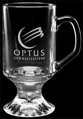 10 oz. Irish Coffee Mug - Deep Etched