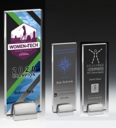 Rectangle Award w/ Chrome Base