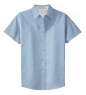 Ladies Short Sleeve Light Blue