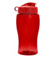 18 oz. Transparent Bottle with Flip Lid