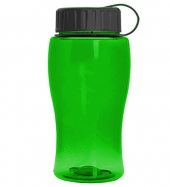 Poly-Pure Jr. - 18 Oz. Transparent Bottle With Tethered Lid