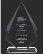 9" OptiMaxx Diamond Flame Award