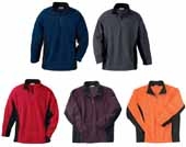 Men's Color-block Polyester Fleece Half-zip