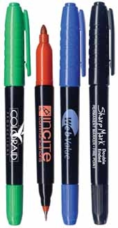 Double Ended Sharp Mark® - Permanent Marker - Fine & Medium Tip