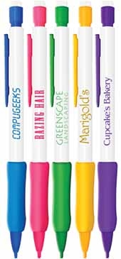 Mechanical Pencils - White Barrel with Rubber Grip - Refillable