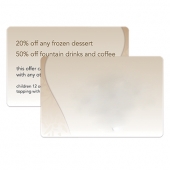 Loyalty Card | 2 1/8" x 3 3/8" | Laminated Plastic