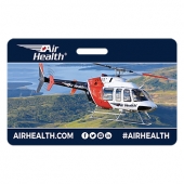 Badge | 2 1/8" x 3 3/8" | Horizontal | .030" White Durable Lamina
