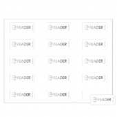 Quick & Colorful Sheeted Labels | Rectangle | 1" x 2 1/2"